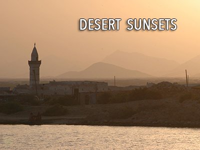 Desert sunsets in Sea of Cortez